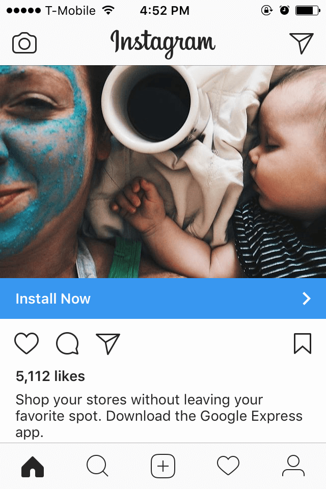 Google Express Instagram Ad