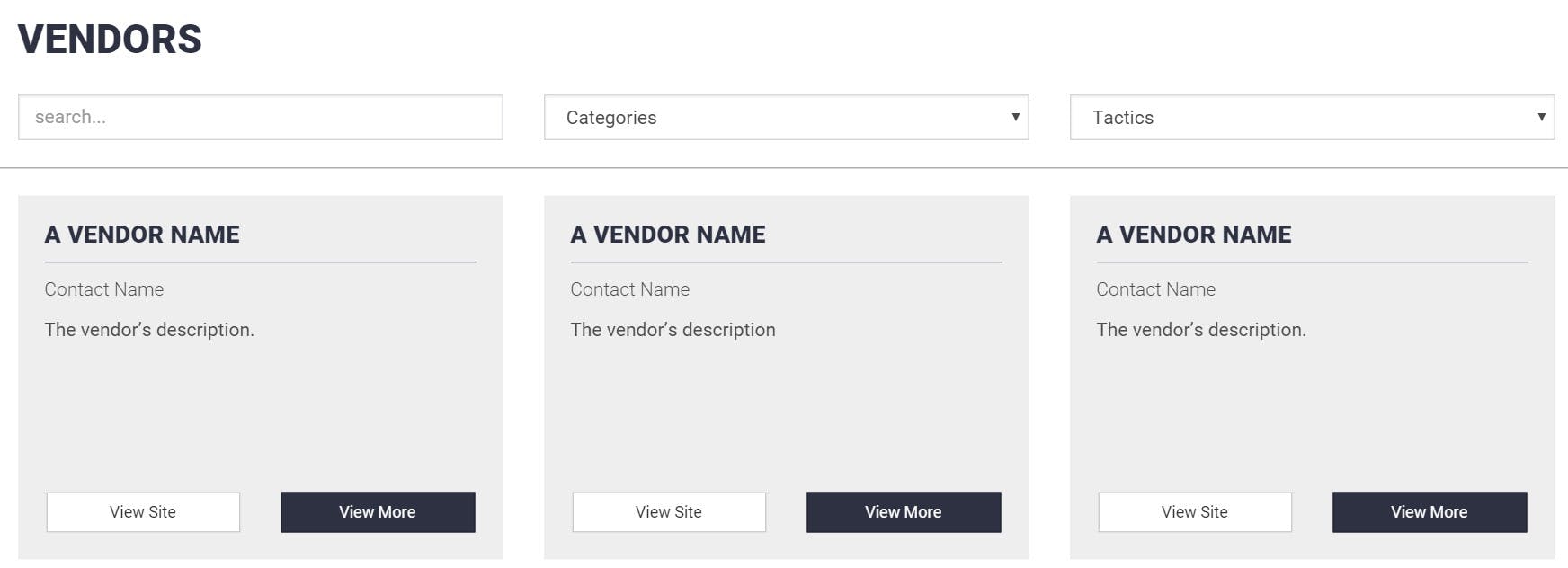 vendor hub