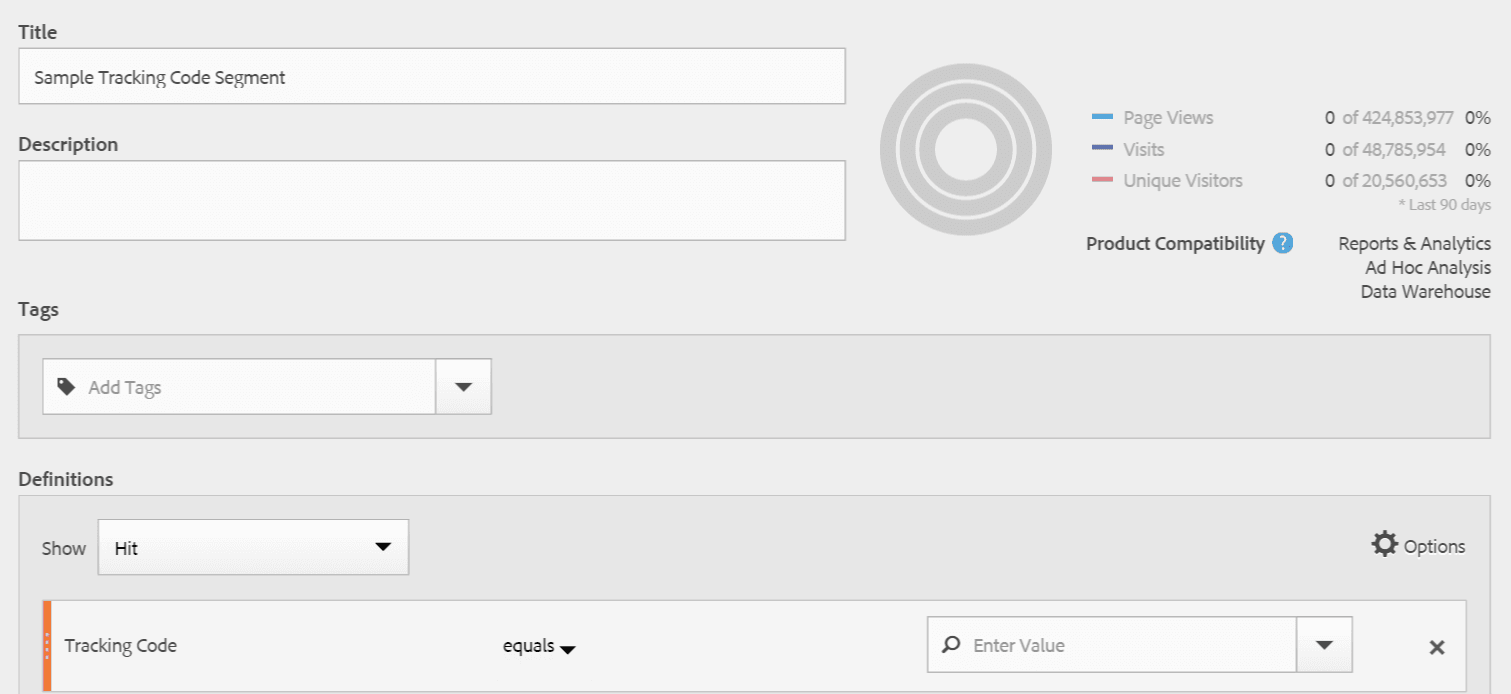 tracking code segment