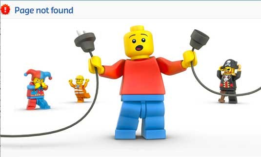 Lego 404 Page