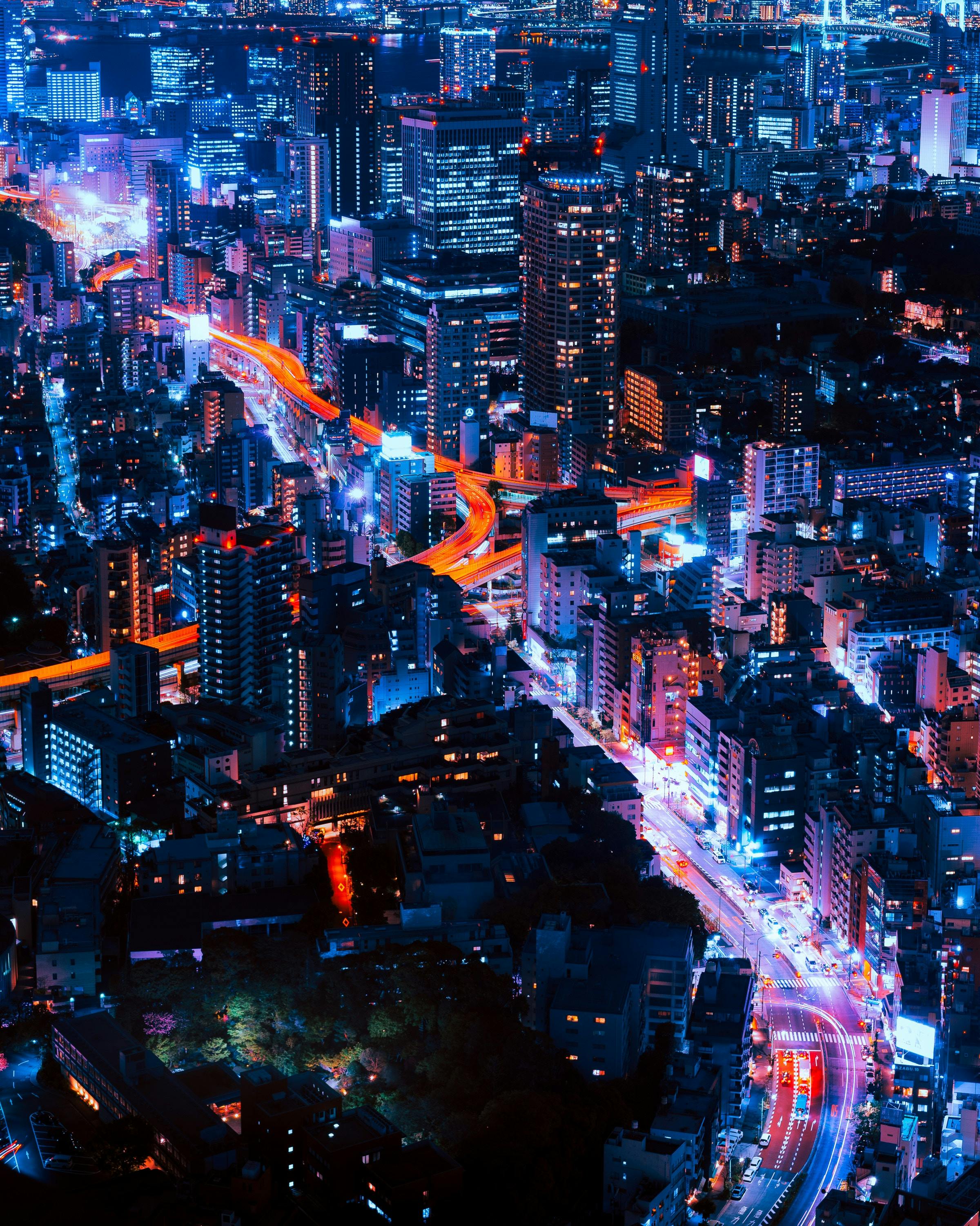 Japan at night