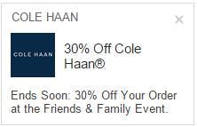 Teaser creative for a Cole Haan GSP Ad