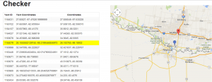 The custom Latitude / Longitude validation tool built for a quick-audit.