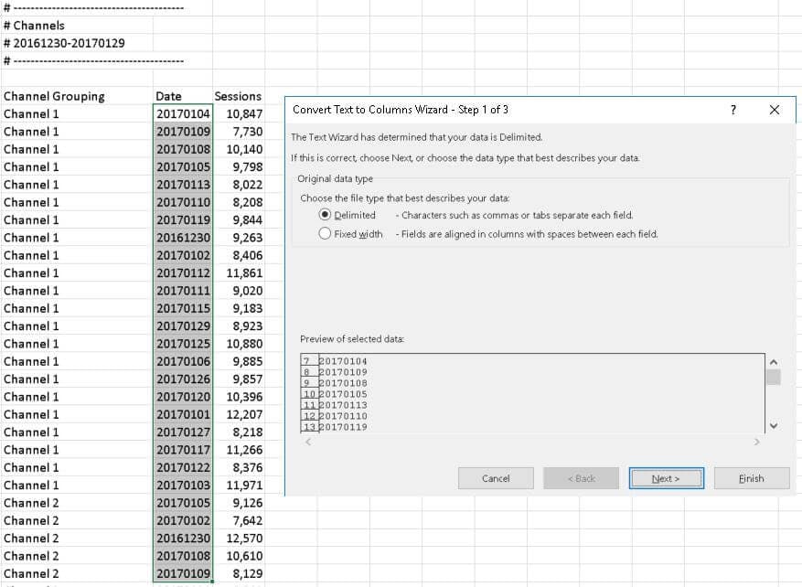20170130_GA-Dates_Text-to-Columns-pt1