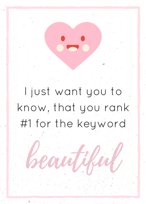 Valentine Card for SEO