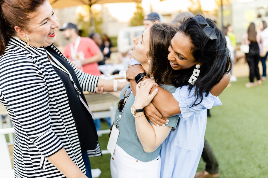 Bonding at the Summer Soirée